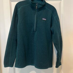 Patagonia Women's Better Sweater® 1/4-Zip Fleece Green Sweater